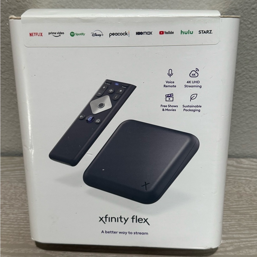 Xfinity Flex 4K Streaming TV Box with Voice Remote Control - New Sealed In Box